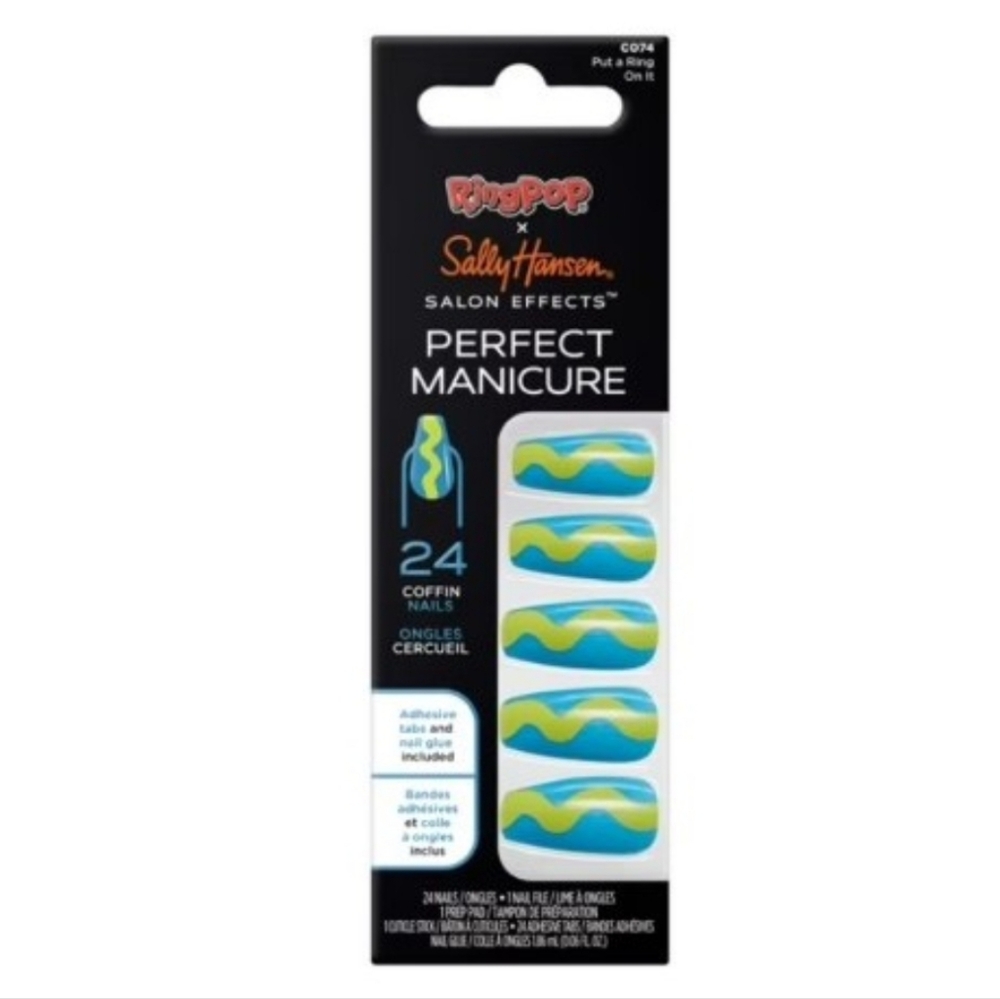 Sally Hansen x Kiss Pop Perfect Manicure Coffin Nails - Picture 1 of 6